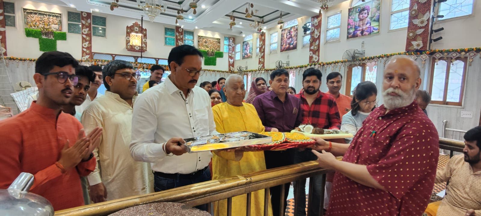 रांची के श्याम मंदिर में चांदन द्वादशी का आयोजन, श्रीश्याम प्रभु को खीर-चूरमा का भोग अर्पित